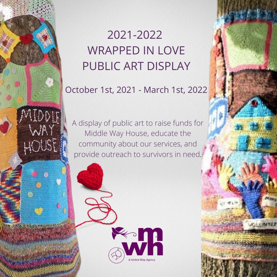 Middle Way House 2021 - 2022 Wrapped in Love Public Art Display, Bloomington, Indiana, United States