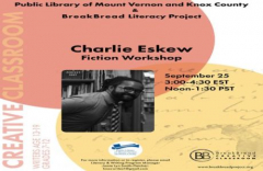 Plotting for Pantsers: Fiction Tricks with Charlie Eskew. A Teen Writing Workshop