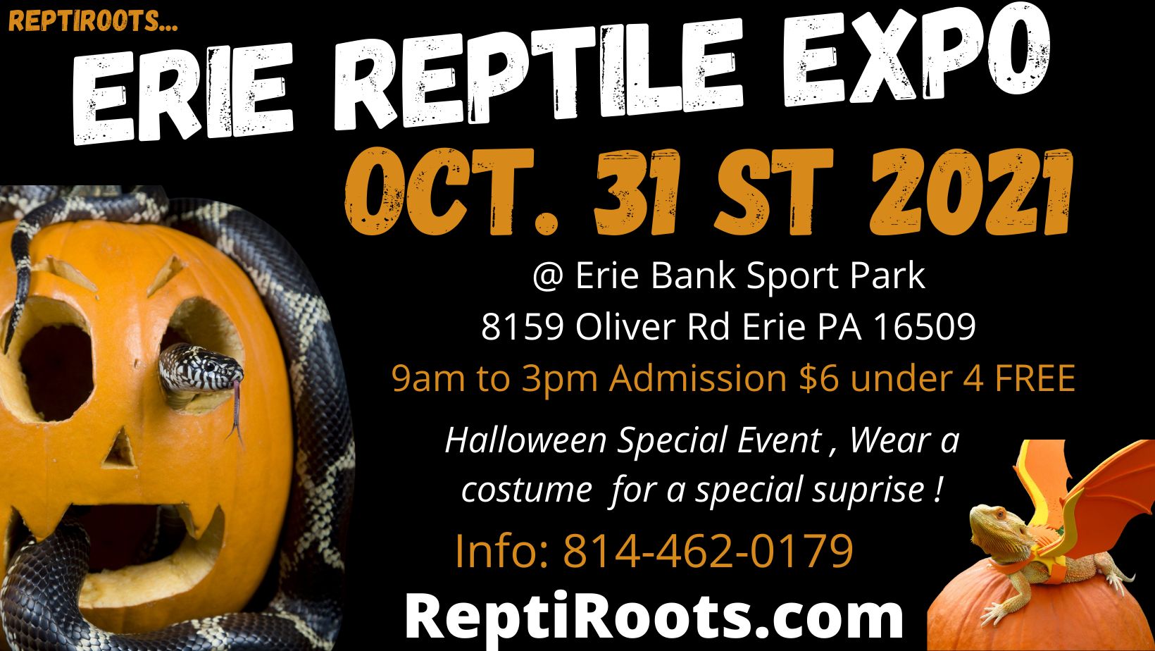 Erie Reptile Show and Sale Oct 31st 2021, Erie, Pennsylvania, United States