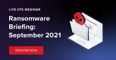Ransomware Briefing: September 2021 - The State of Cybercrime in 30 Minutes