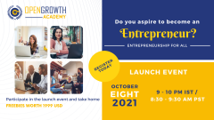 OpenGrowth Academy Launch | Entrepreneurship For All