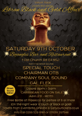 Libran Black and Gold Affair - Club Night in Chingford