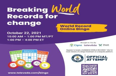 Televeda's World Record Virtual Bingo Game: Fight Against Social Isolation!, Online Event