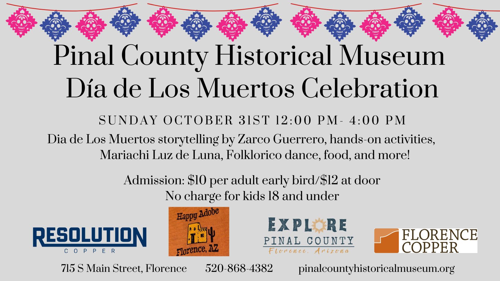Dia de Los Muertos Celebration with Zarco Guerrero, Florence, Arizona, United States