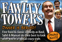 Fawlty Towers Comedy Dinner Show 22/10/2021 Watford, London, England, United Kingdom