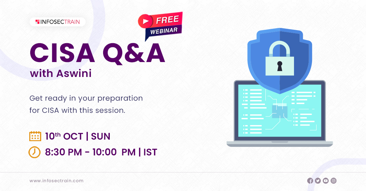Free Live Webinar for CISA Q&A with Aswini, Online Event