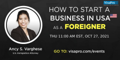 L-1 Visa and E Visa For Non-US Citizens To Start A Business In The US