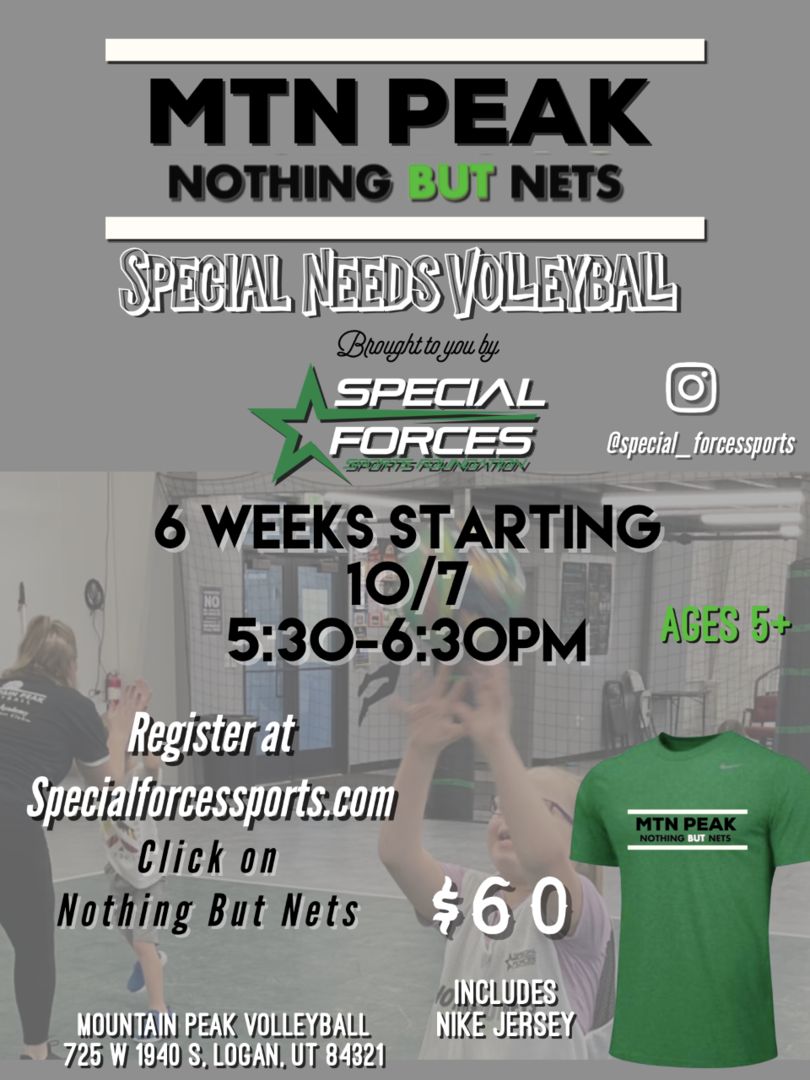 Nothing But Nets Special Needs Volleyball, Logan, Utah, United States