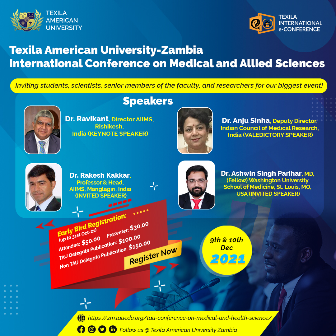 TAU-International Conference on Medical and Allied Sciences, Lusaka, Zambia