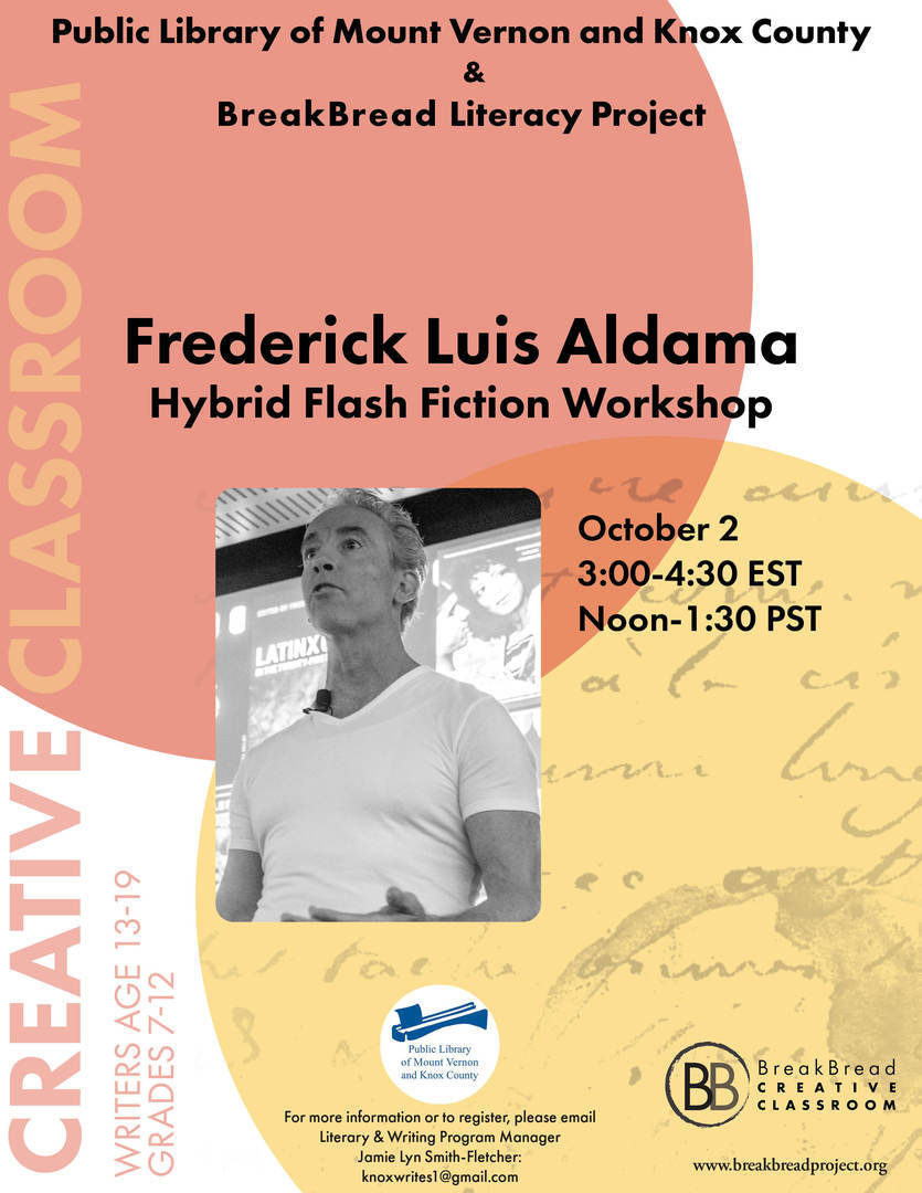 Teen Writing Program Creative Writing Workshop: Comic Book Storytelling with Frederick Luis Aldama, Online Event