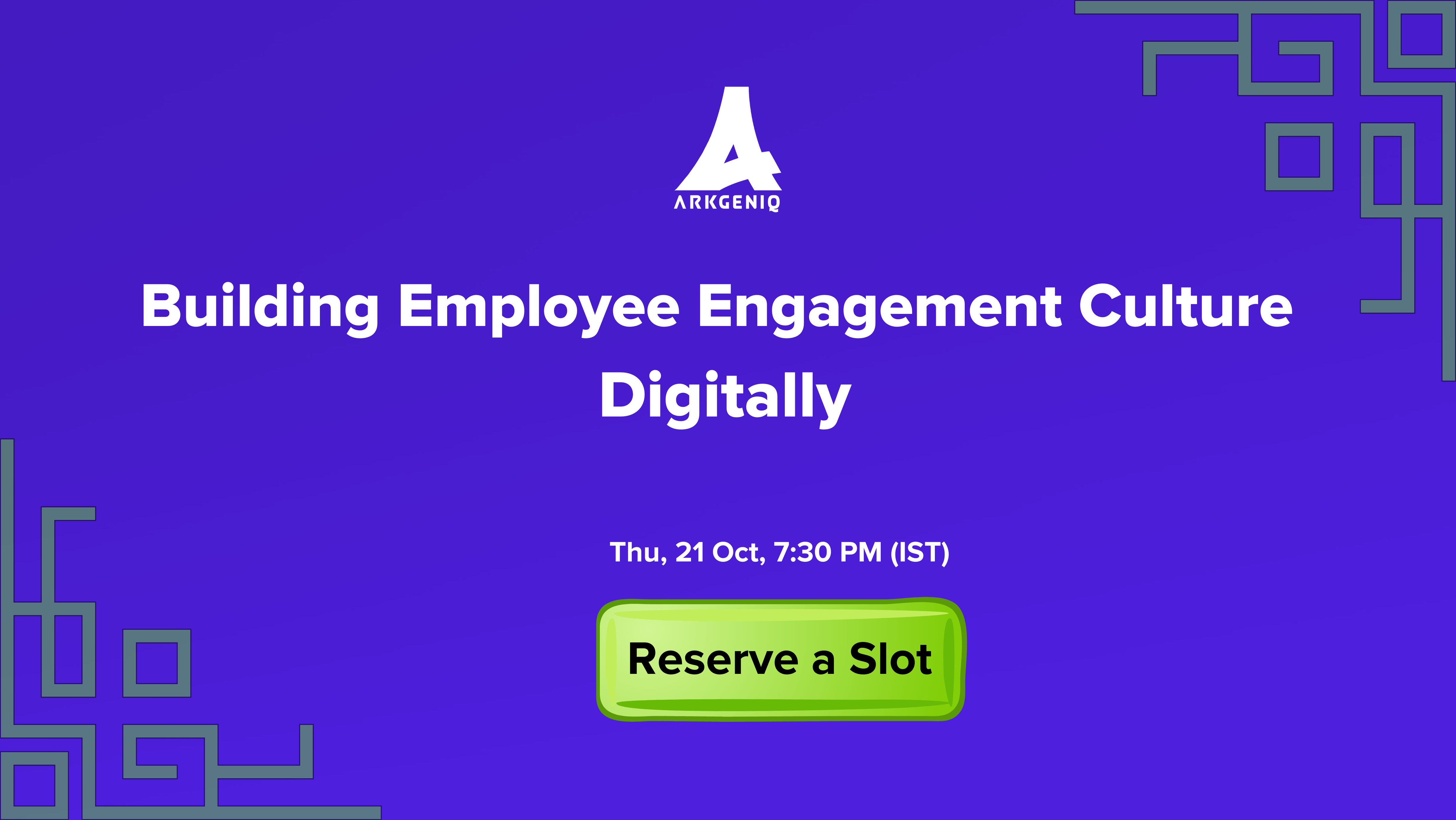 Building Employee Engagement Culture Digitally, Online Event