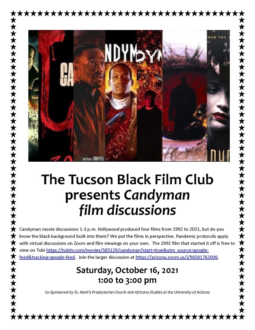 The Tucson Black Film Club presents the Candyman movies discussion, Online Event