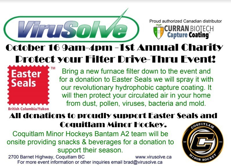 Virusolve's 1st Annual Charity Drive in support of Easter Seals BC & Yukon, Coquitlam, British Columbia, Canada