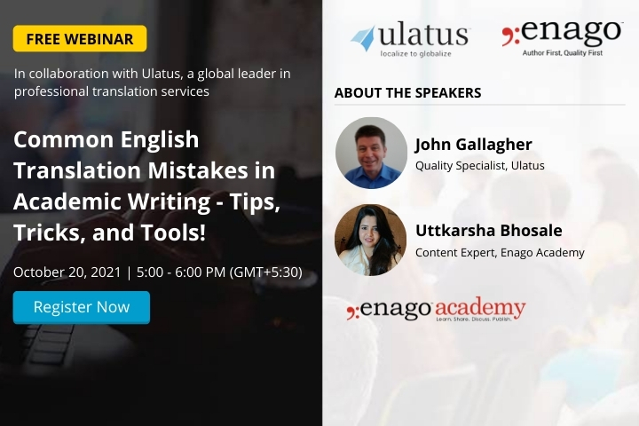 Common English Translation Mistakes in Academic Writing – Tips, Tricks, and Tools!, Online Event