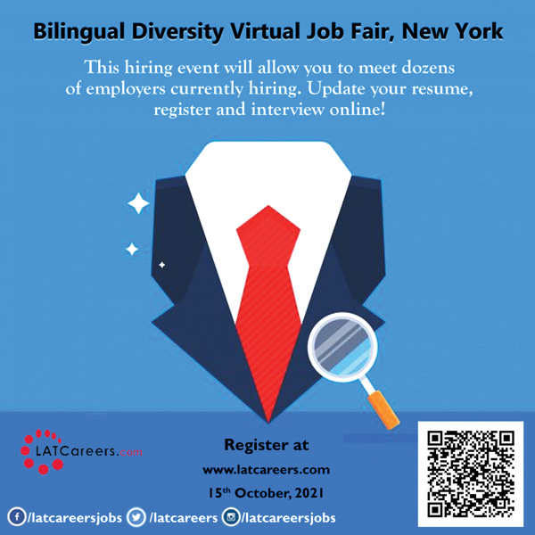 Bilingual Diversity Virtual Job Fair New York, NY, Online Event