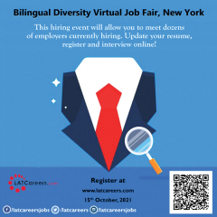 Bilingual Diversity Virtual Job Fair New York, NY