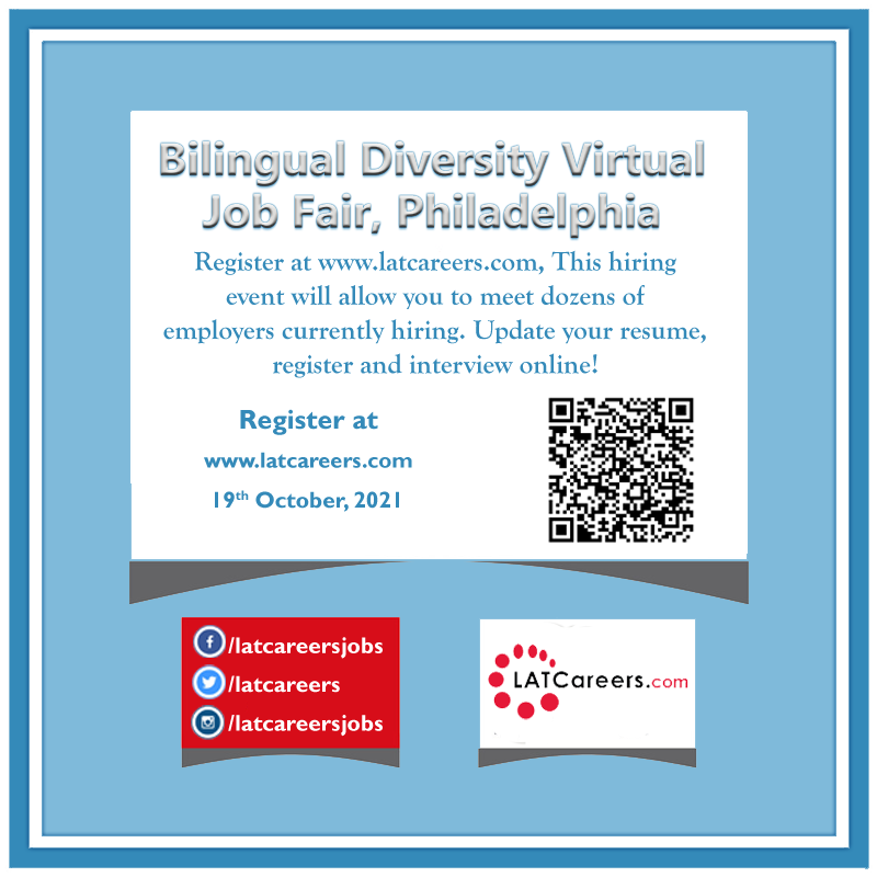 Bilingual Diversity Virtual Job Fair Philadelphia, Online Event