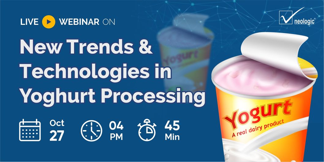 New Trends & Technologies in Yoghurt Processing, Online Event