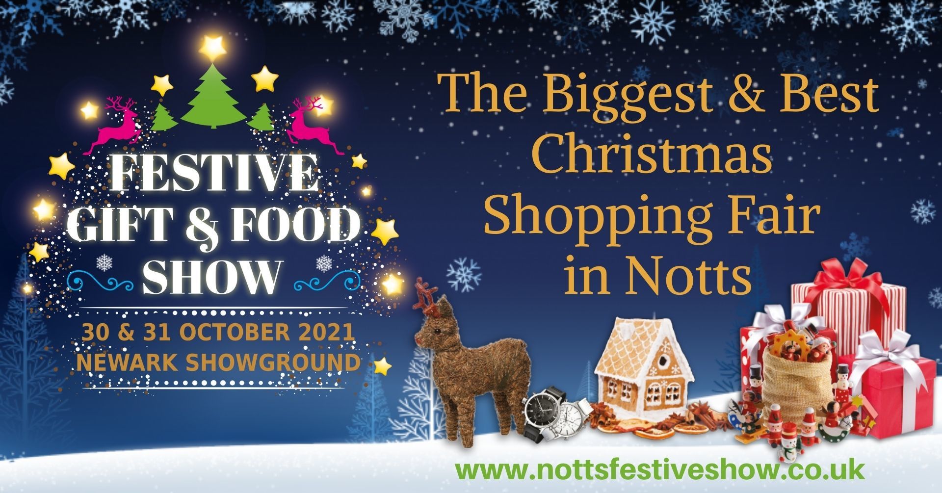 Newark Festive Gift and Food Show 2021, Nottinghamshire, England, United Kingdom