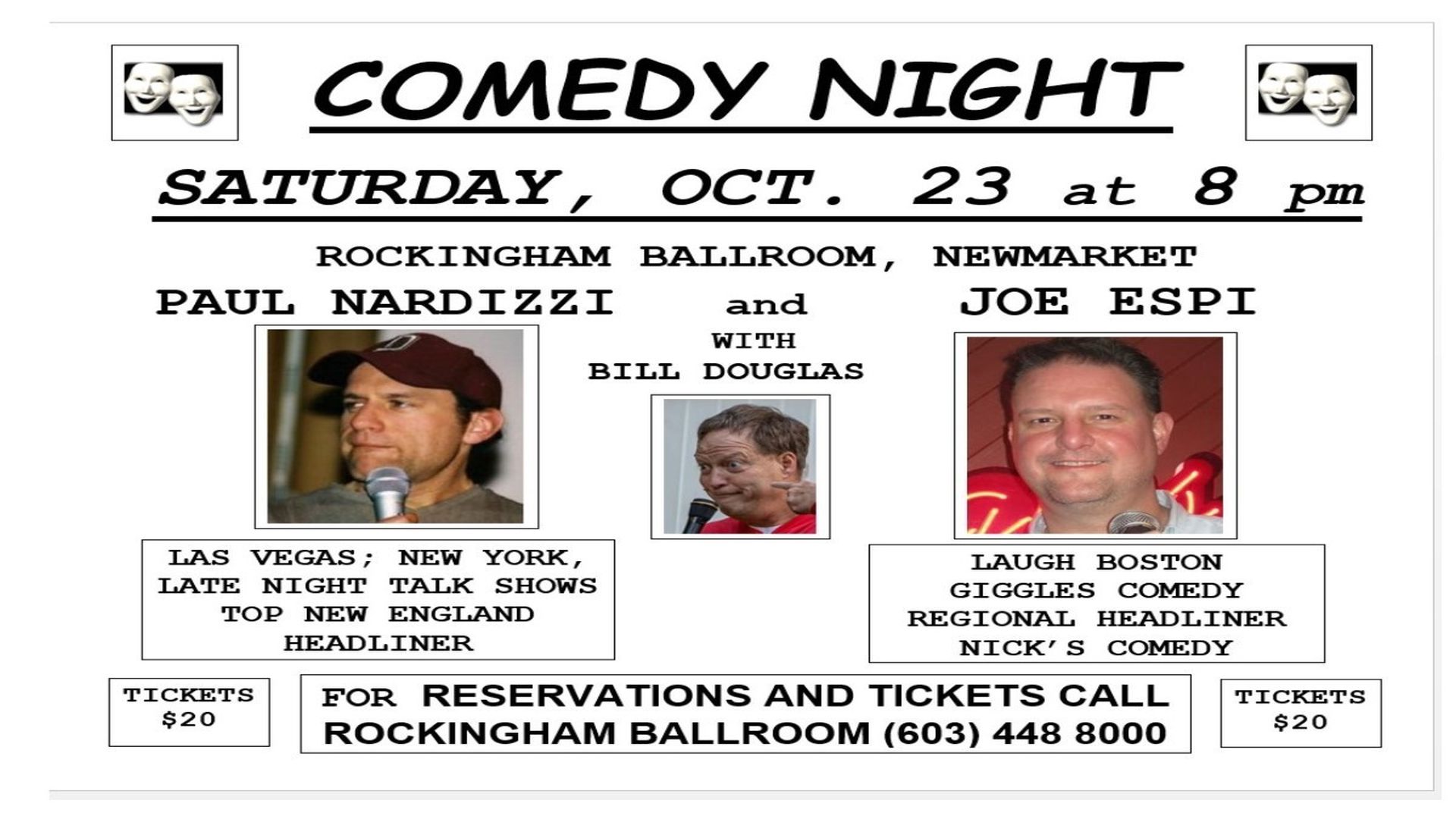 Laugh Riot Comedy and after dance, Newmarket, New Hampshire, United States