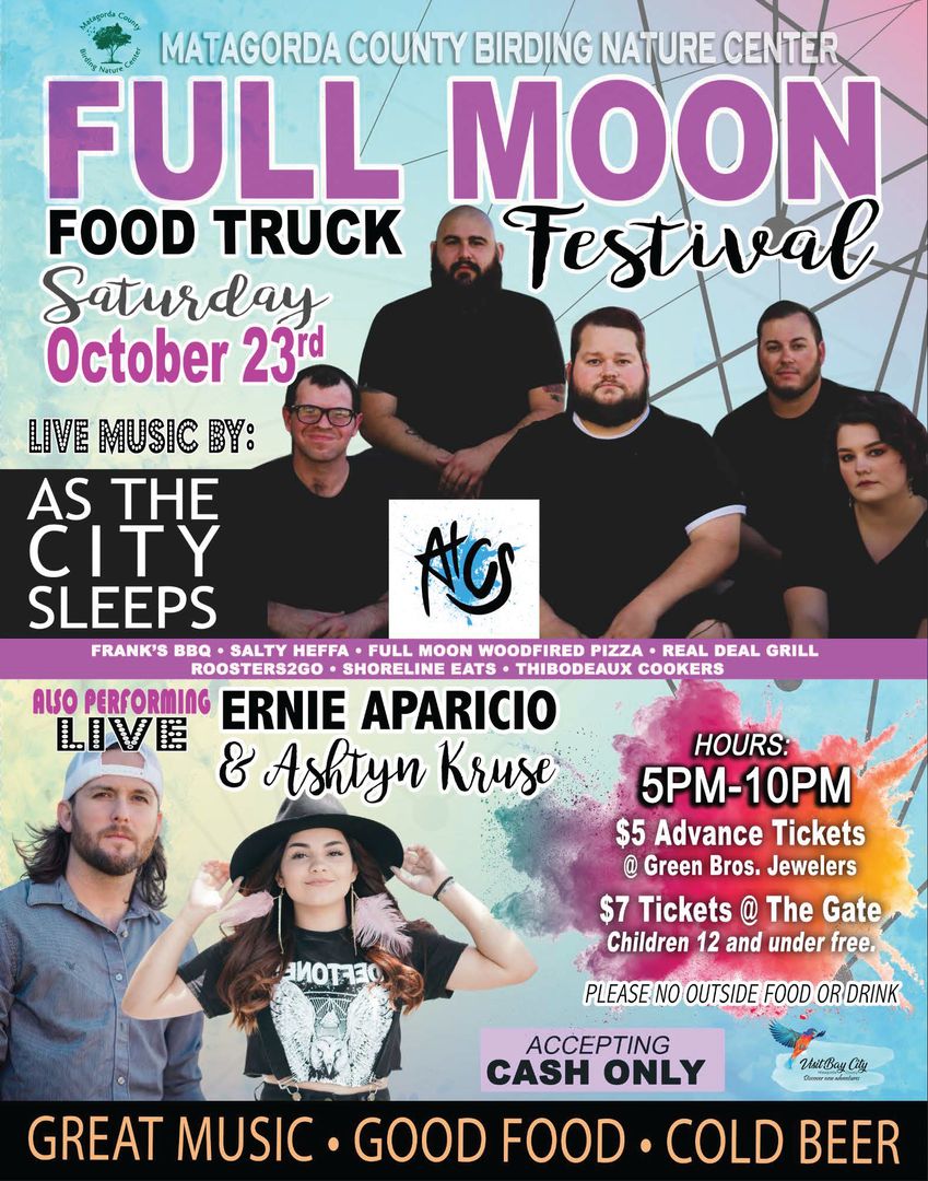 Full Moon Food Truck Festival, Bay City, Texas, United States