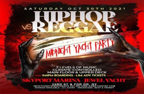NY HipHop vs Reggae® Halloween Saturday Midnight SkyportMarina Jewel Yacht, New York, United States