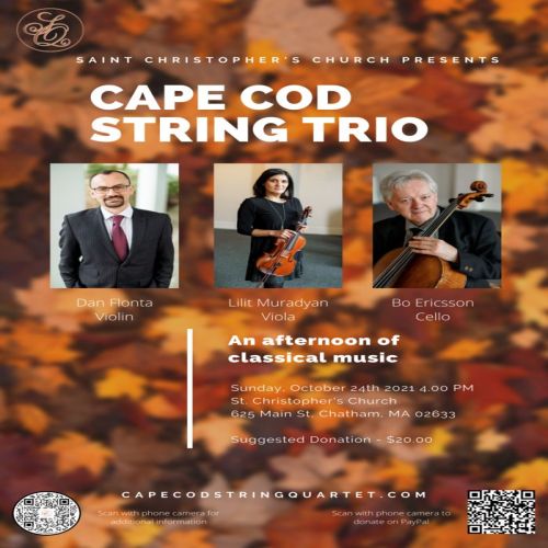 Cape Cod String Trio in Concert, Chatham, Massachusetts, United States