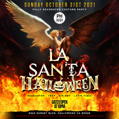 La Santa Halloween at Haunted Penthouse Hollywood (Reggaeton & Hip Hop) October 31st