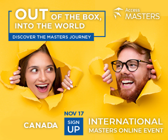 JOIN THE FUN AND FIND YOUR MASTER’S ON 17 NOVEMBER, Online Event
