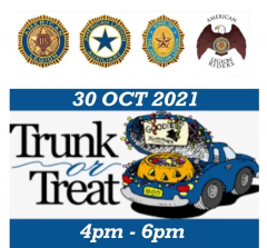 Trunk or Treat On Saturday October 30, 2021
