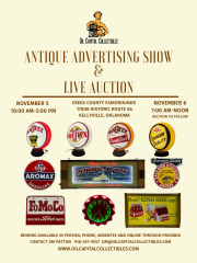 Oil Capital Collectibles Fall Antique Advertising Show and Auction