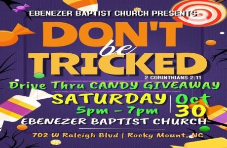 Ebenezer Baptist Church "Don't Be Tricked" Trunk Or Treat, Rocky Mount, North Carolina, United States