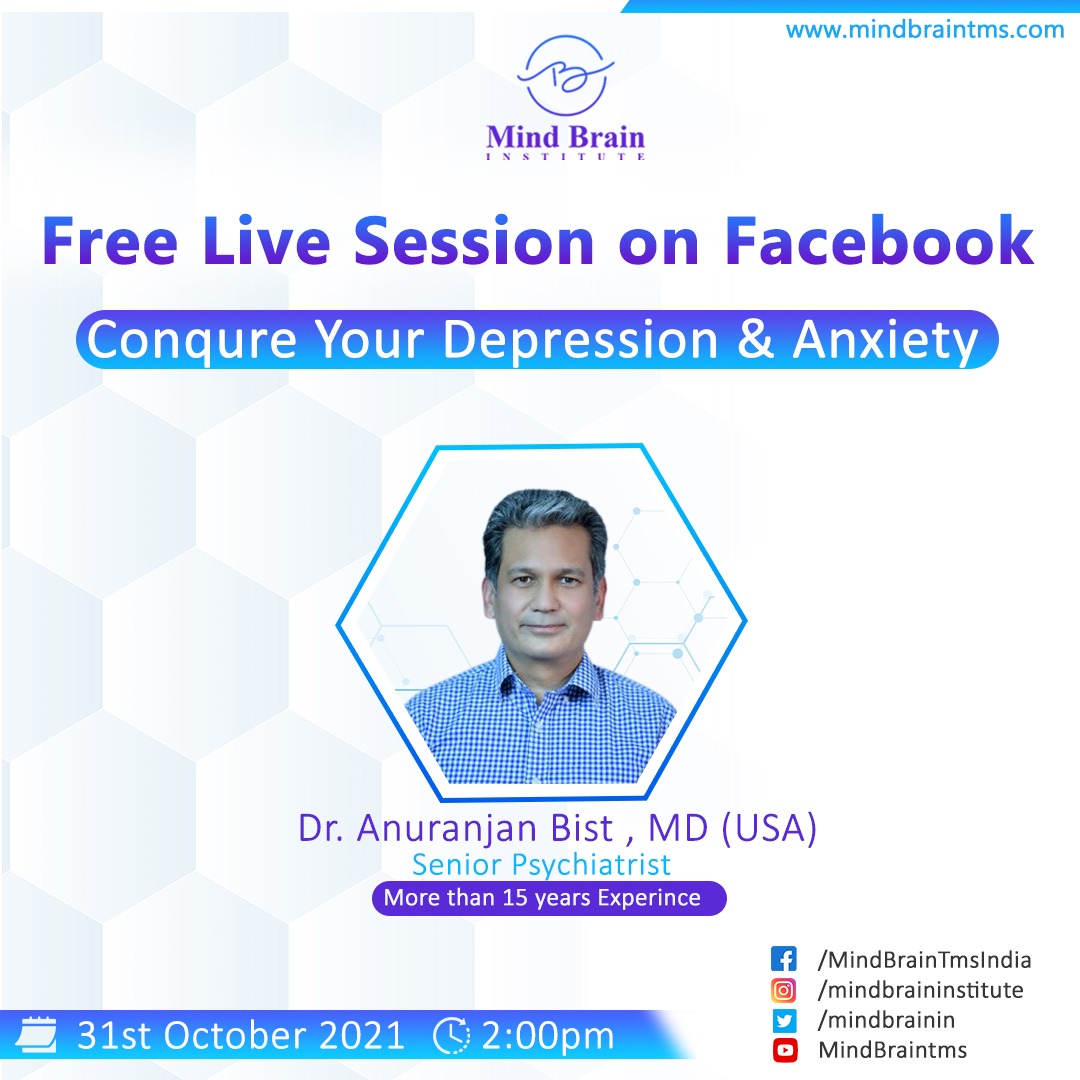Free live session with Psychiatrist related to Depression , Anxiety, Addictions, Online Event