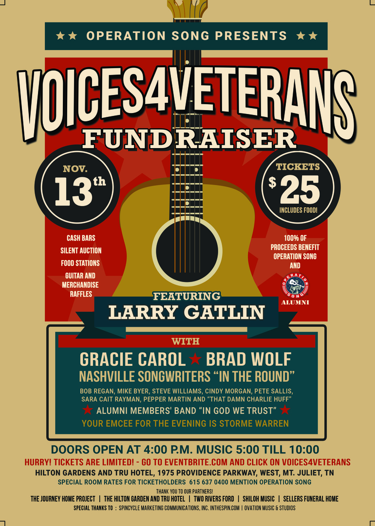 Voices4Veterans featuring Larry Gatlin, Mt. Juliet, Tennessee, United States