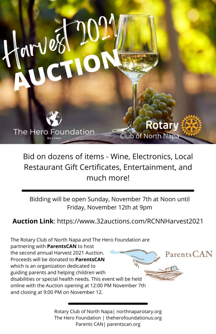 The Second Annual Harvest Auction [Online] (Nov. 7th - Nov. 12th), Online Event