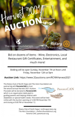 The Second Annual Harvest Auction [Online] (Nov. 7th - Nov. 12th)
