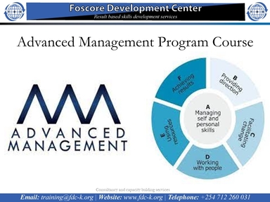 Advanced Management Program Course, Nairobi, Nairobi County,Nairobi,Kenya