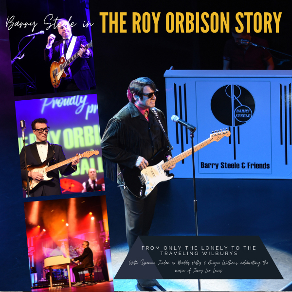 Barry Steele in The Roy Orbison Story, Manchester, England, United Kingdom