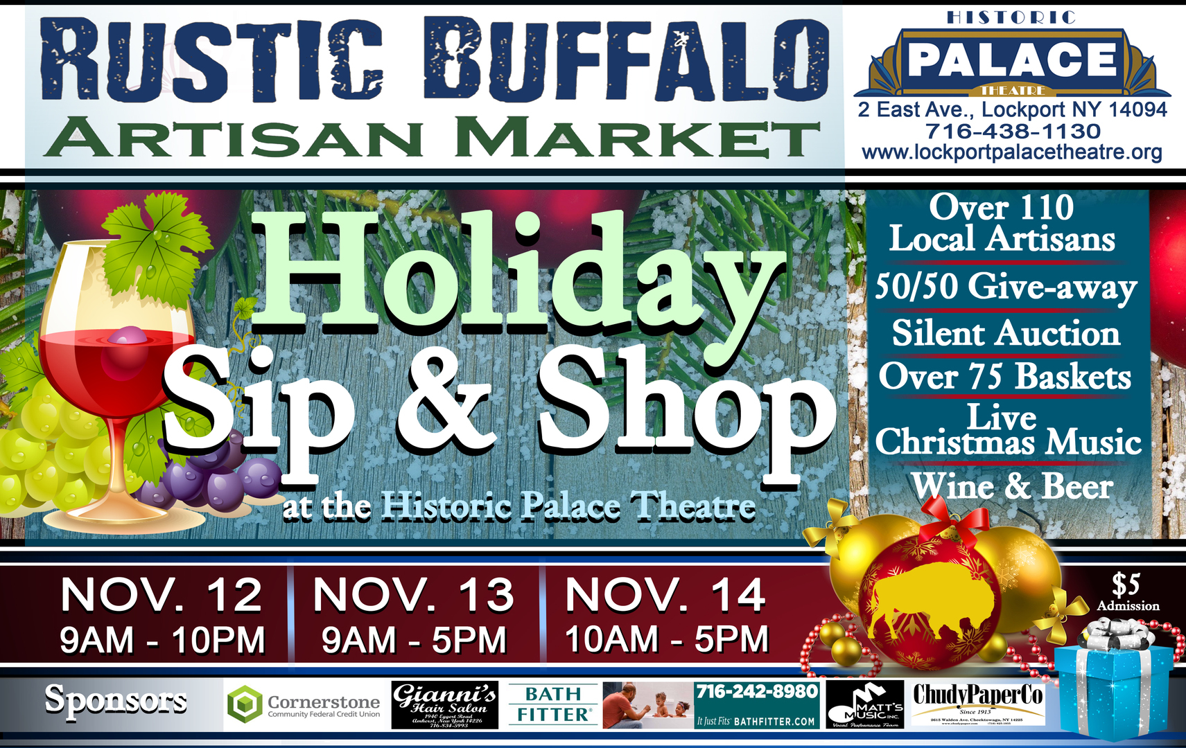 RUSTIC BUFFALO's HOLIDAY SIP AND SHOP, Lockport, New York, United States