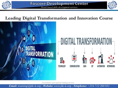 Leading Digital Transformation and Innovation, Nairobi, Nairobi County,Nairobi,Kenya