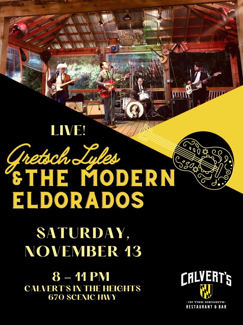 Saturday, Nov 13: Gretsch Lyles and the Modern Eldorados LIVE @ Calvert's in the Heights, Pensacola, Florida, United States