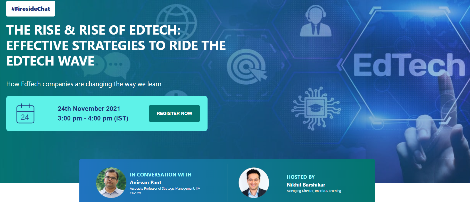 The rise & rise of edtech: effective strategies to ride the edtech wave, Online Event