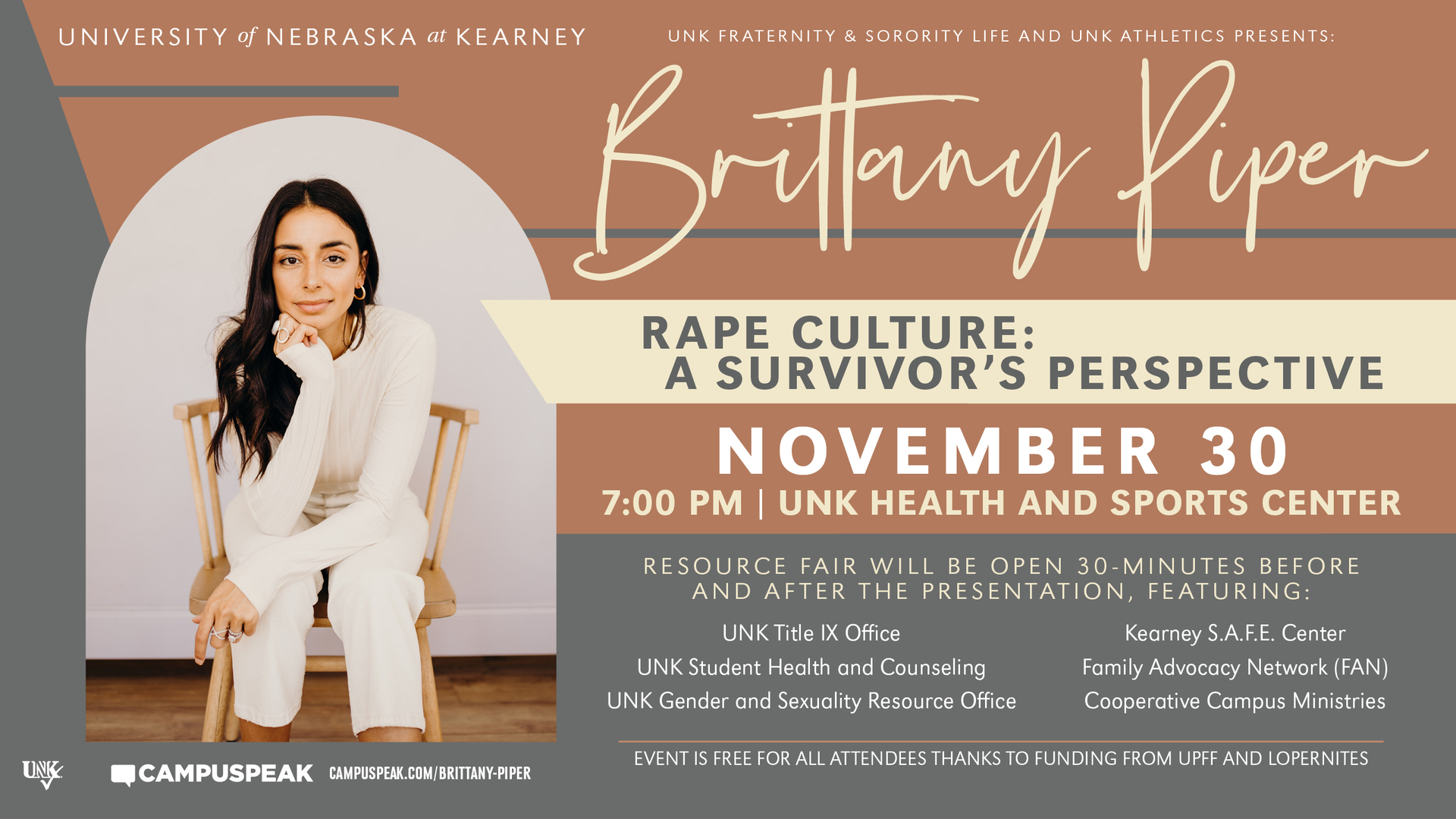 Rape Culture: A Survivor's Perspective, Kearney, Nebraska, United States