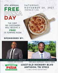 4th Annual Free Pizza Day