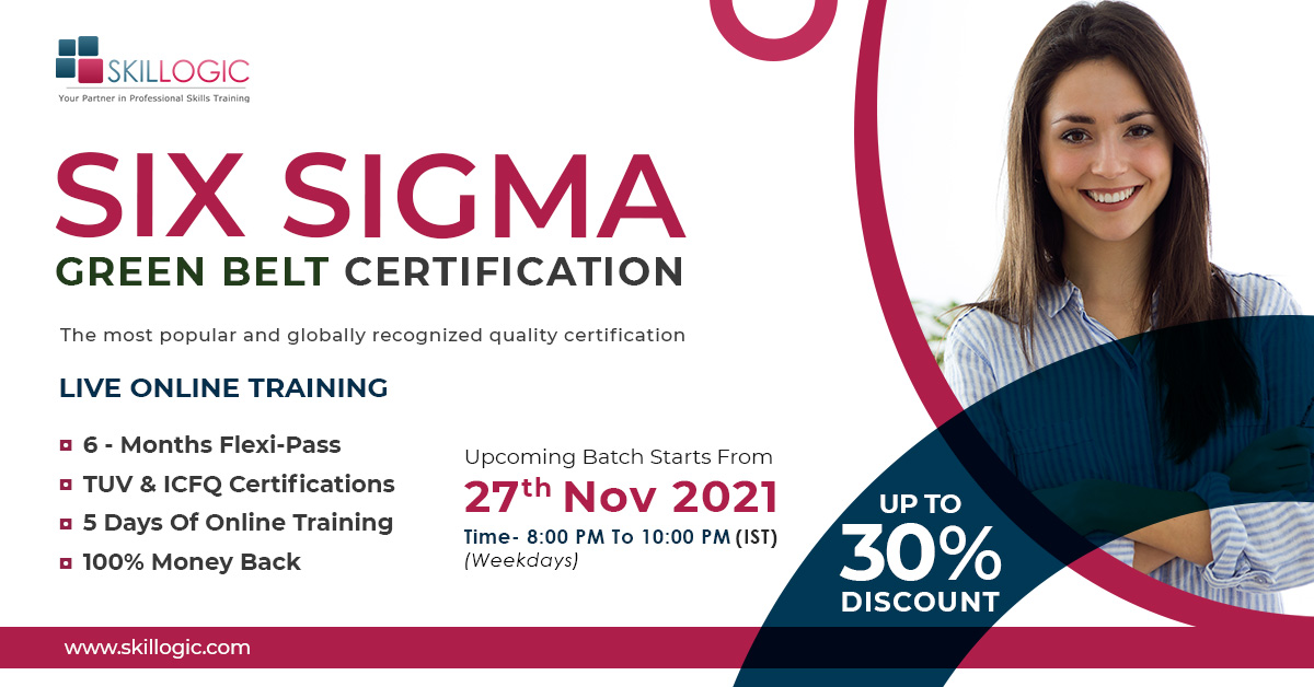 SIX SIGMA GREEN BELT CERTIFICATION - ONLINE BATCH, Online Event