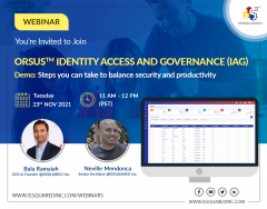 ORSUS™ Identity Access and Governance (IAG) Demo: Steps you can take to balance security and productivity