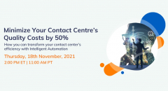 Minimize your contact centre's Quality cost by 50%