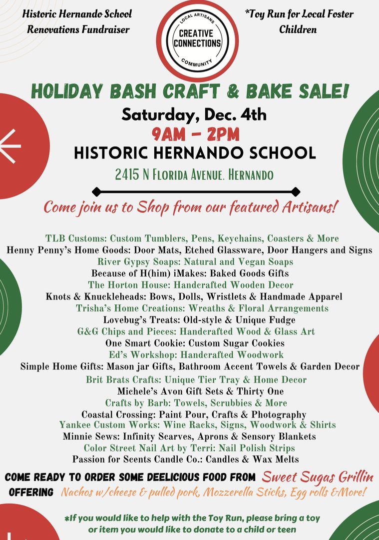 Holiday Bash Craft and Bake Sale!, Hernando, Florida, United States