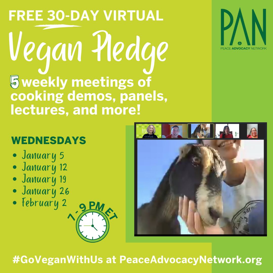 Free Virtual Vegan Pledge, Winter (January), Online Event