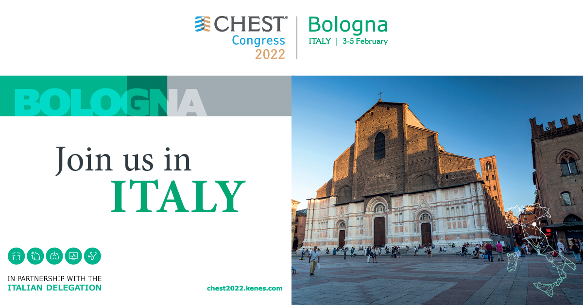CHEST Congress 2022, Bologna, Emilia-Romagna, Italy